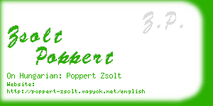 zsolt poppert business card